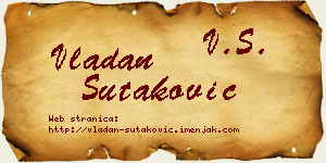 Vladan Šutaković vizit kartica